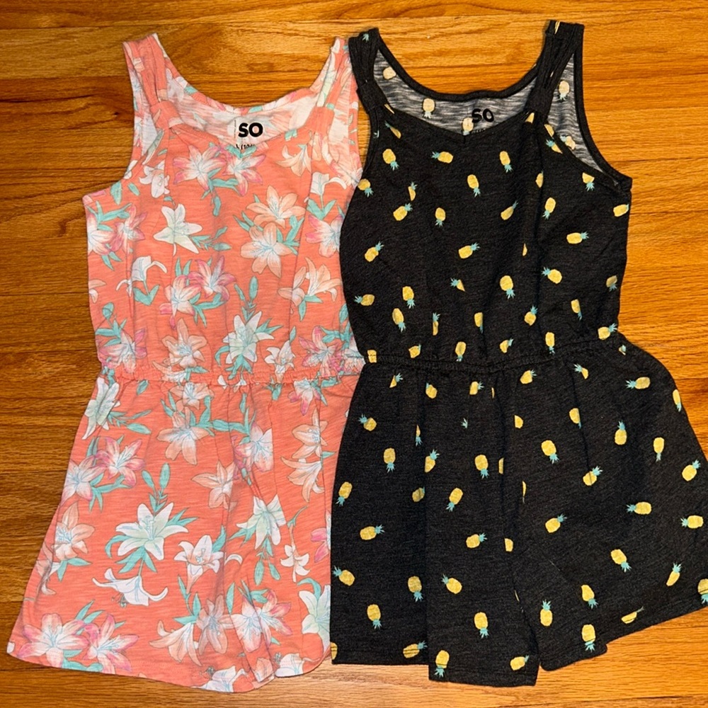 Girls SO Rompers 2 pack